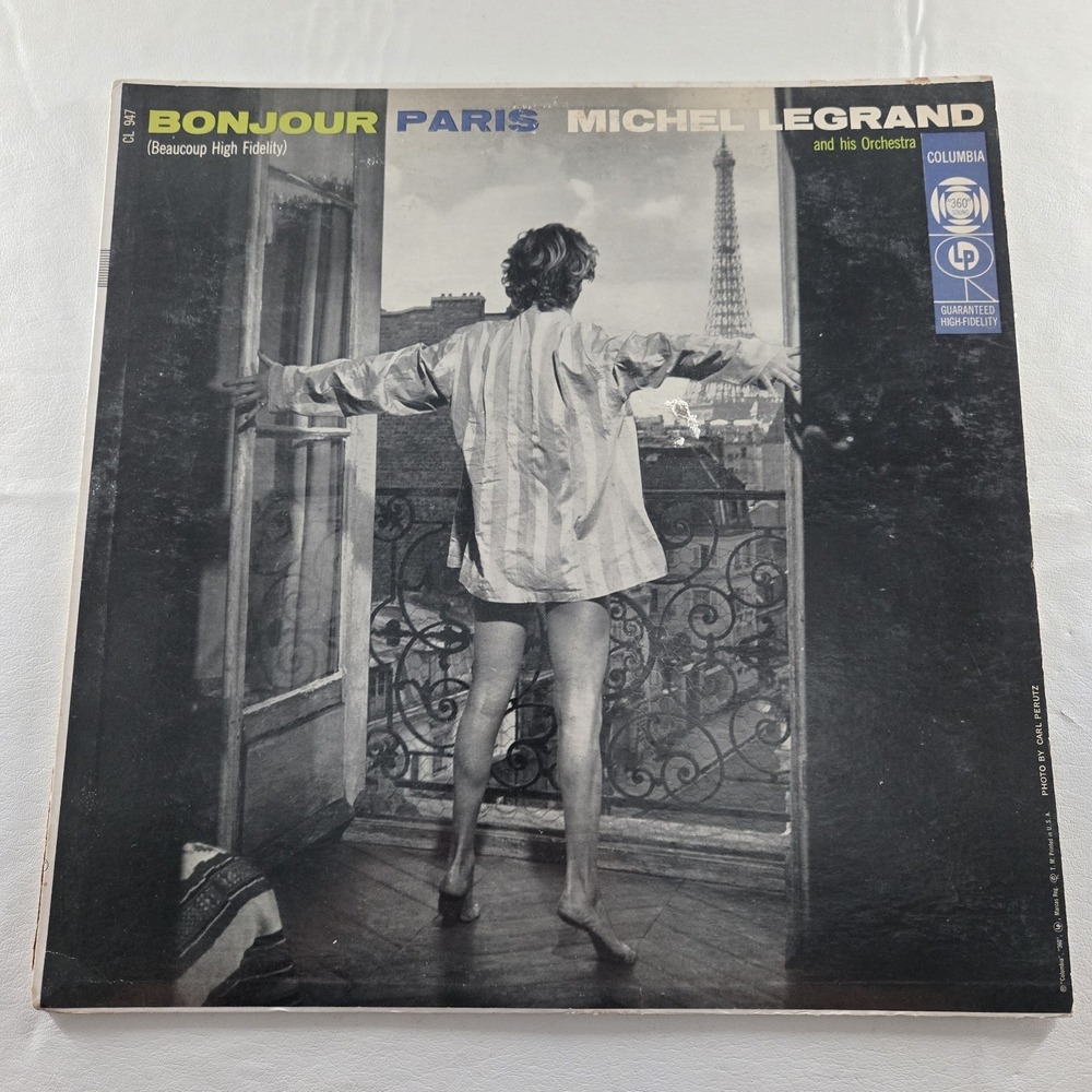 Bonjour Paris Michel Legrand And Orchestra Columbia CL-947 Vinyl LP VG+ Tested